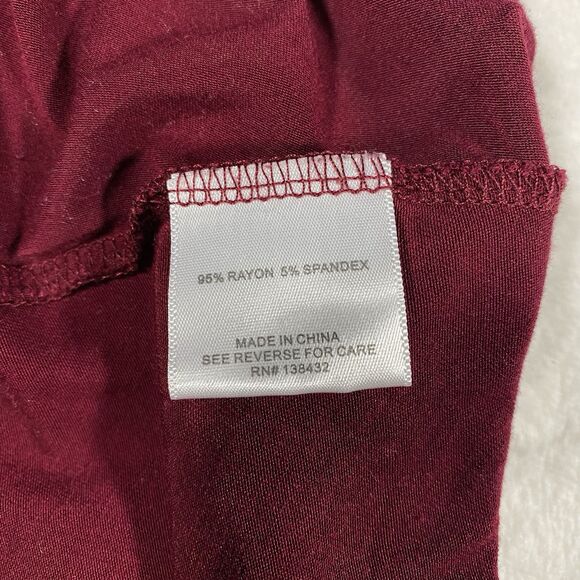 Modcloth Au Fond Burgundy Tunic Renaissance Coquette Romantic Women's Sz Sm - Picture 4 of 7